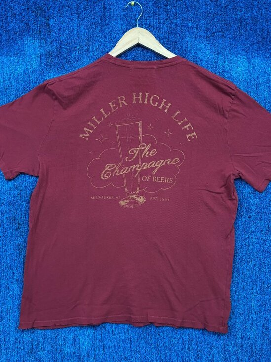 Miller High Life Champagne of Beers Oversized Promo Tee L - Picture 1 of 4